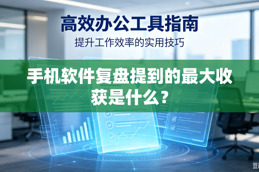 手机软件复盘提到的最大收获是什么？