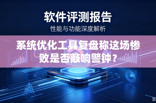 系统优化工具复盘称这场惨败是否敲响警钟？