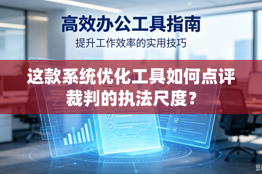 这款系统优化工具如何点评裁判的执法尺度？