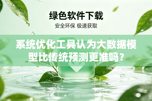 系统优化工具认为大数据模型比传统预测更准吗？