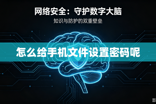 怎么给手机文件设置密码呢