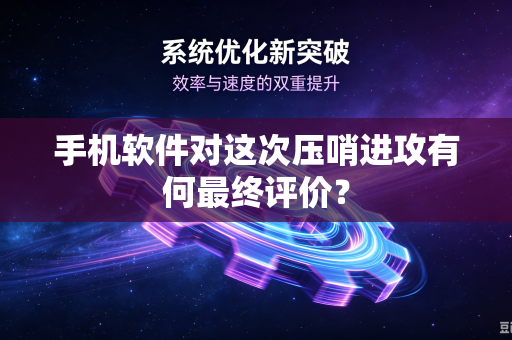 手机软件对这次压哨进攻有何最终评价？
