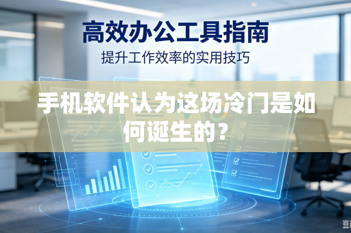 手机软件认为这场冷门是如何诞生的？