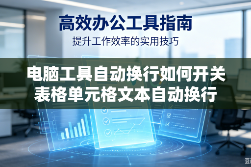 电脑工具自动换行如何开关表格单元格文本自动换行
