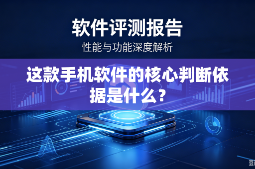 这款手机软件的核心判断依据是什么？