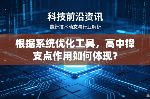 根据系统优化工具，高中锋支点作用如何体现？