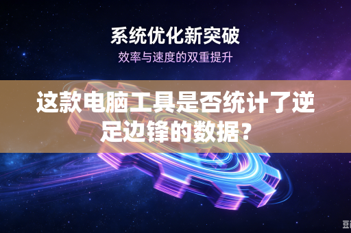 这款电脑工具是否统计了逆足边锋的数据？