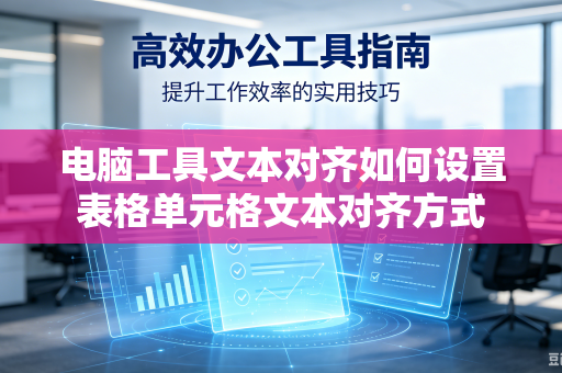 电脑工具文本对齐如何设置表格单元格文本对齐方式