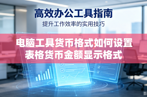 电脑工具货币格式如何设置表格货币金额显示格式
