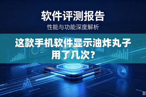 这款手机软件显示油炸丸子用了几次？