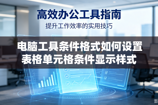 电脑工具条件格式如何设置表格单元格条件显示样式