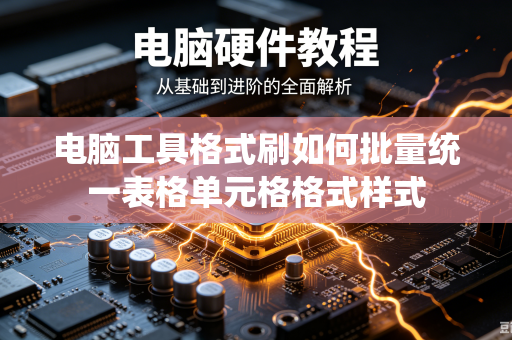 电脑工具格式刷如何批量统一表格单元格格式样式