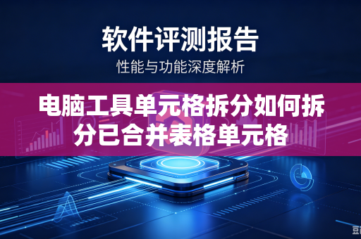 电脑工具单元格拆分如何拆分已合并表格单元格