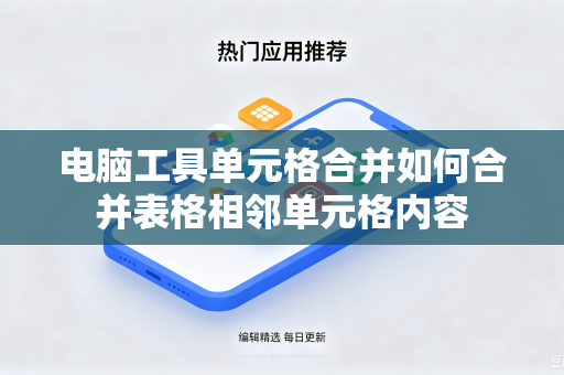 电脑工具单元格合并如何合并表格相邻单元格内容