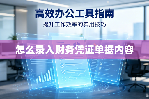怎么录入财务凭证单据内容