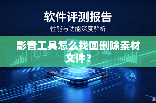 影音工具怎么找回删除素材文件？