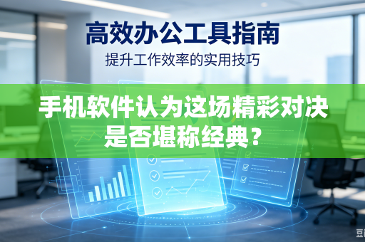 手机软件认为这场精彩对决是否堪称经典？