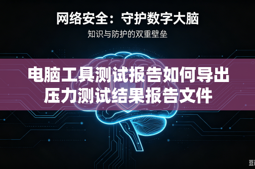 电脑工具测试报告如何导出压力测试结果报告文件