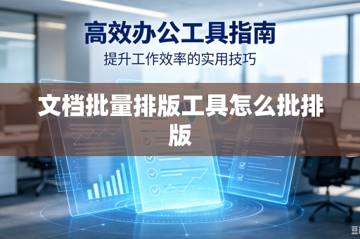 文档批量排版工具怎么批排版