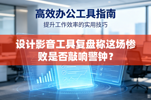 设计影音工具复盘称这场惨败是否敲响警钟？