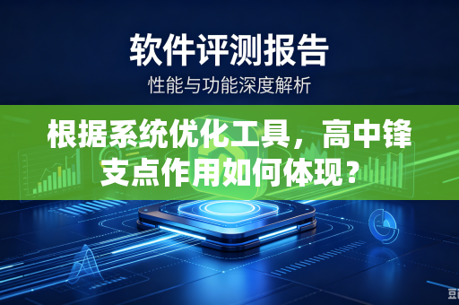 根据系统优化工具，高中锋支点作用如何体现？