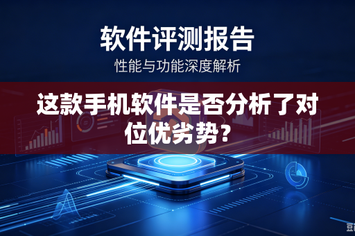 这款手机软件是否分析了对位优劣势？