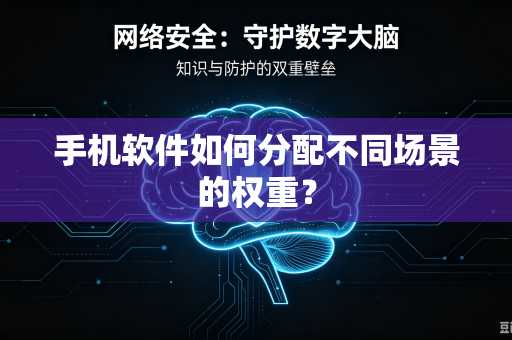 手机软件如何分配不同场景的权重？