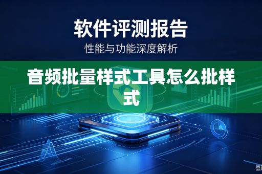 音频批量样式工具怎么批样式