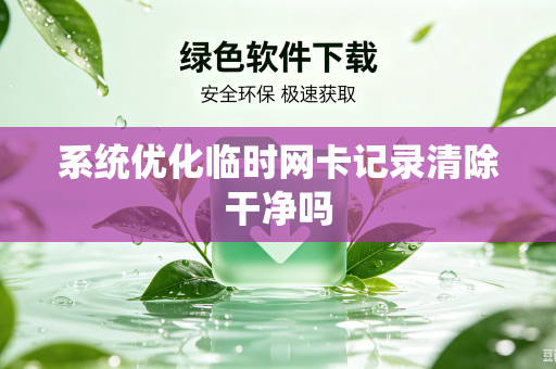 系统优化临时网卡记录清除干净吗