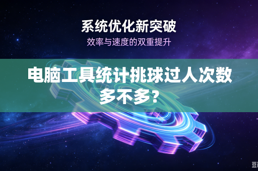 电脑工具统计挑球过人次数多不多？