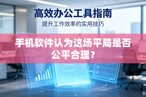 手机软件认为这场平局是否公平合理？