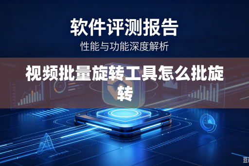 视频批量旋转工具怎么批旋转