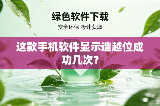这款手机软件显示造越位成功几次？