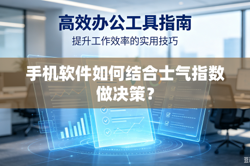 手机软件如何结合士气指数做决策？