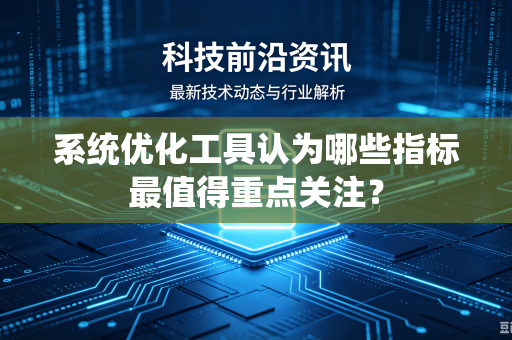 系统优化工具认为哪些指标最值得重点关注？