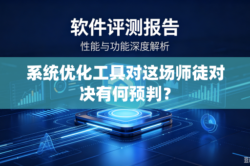系统优化工具对这场师徒对决有何预判？