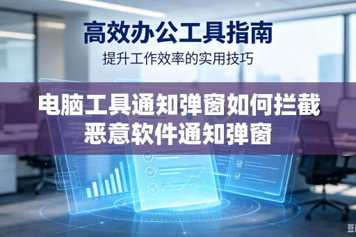 电脑工具通知弹窗如何拦截恶意软件通知弹窗