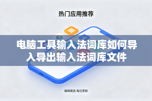 电脑工具输入法词库如何导入导出输入法词库文件
