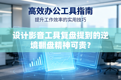 设计影音工具复盘提到的逆境翻盘精神可贵？