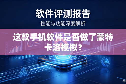 这款手机软件是否做了蒙特卡洛模拟？