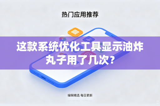 这款系统优化工具显示油炸丸子用了几次？