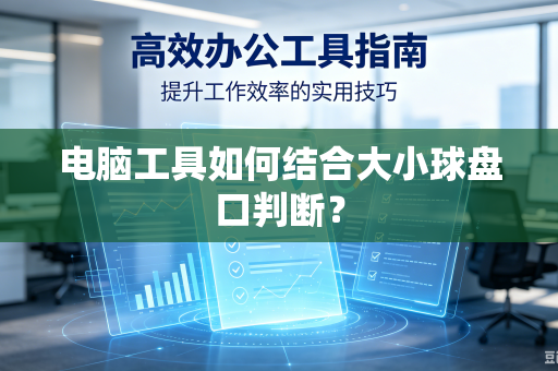 电脑工具如何结合大小球盘口判断？