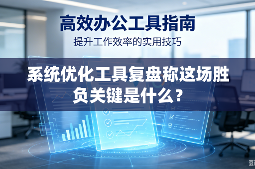 系统优化工具复盘称这场胜负关键是什么？