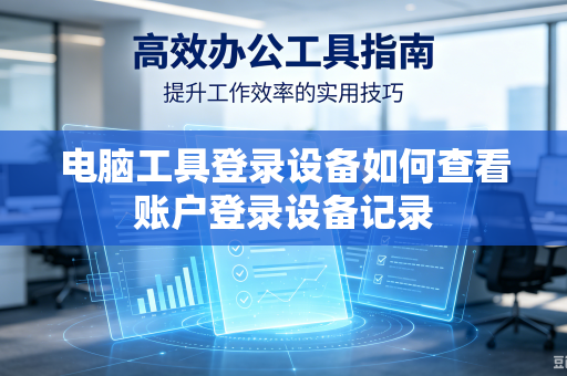 电脑工具登录设备如何查看账户登录设备记录