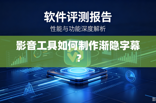 影音工具如何制作渐隐字幕？