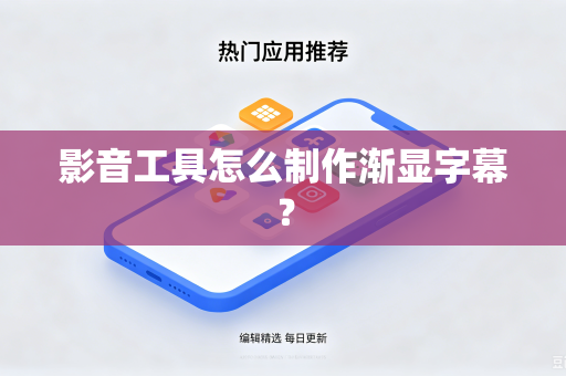 影音工具怎么制作渐显字幕？