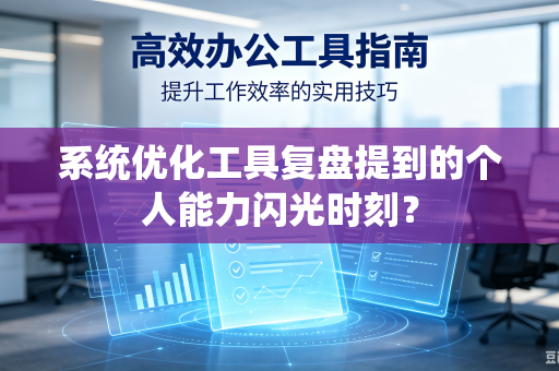 系统优化工具复盘提到的个人能力闪光时刻？