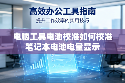 电脑工具电池校准如何校准笔记本电池电量显示