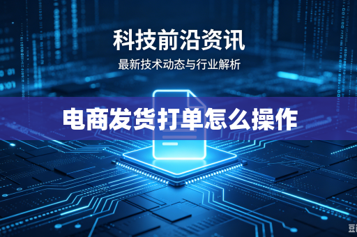 电商发货打单怎么操作