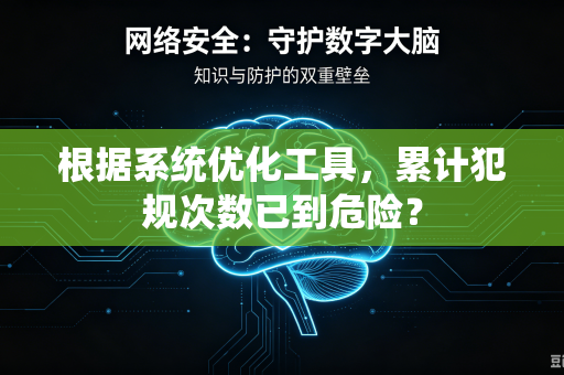 根据系统优化工具，累计犯规次数已到危险？